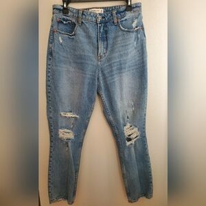 Abercrombie & Fitch The Skinny High Rise Jean Distressed Women's Size 30/10